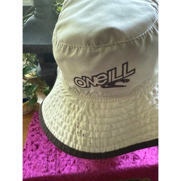 ONeill Reversible Bucket Outdoor Fishiing Beach Hat Brown & Cream READ SEE - Picture 3 of 5